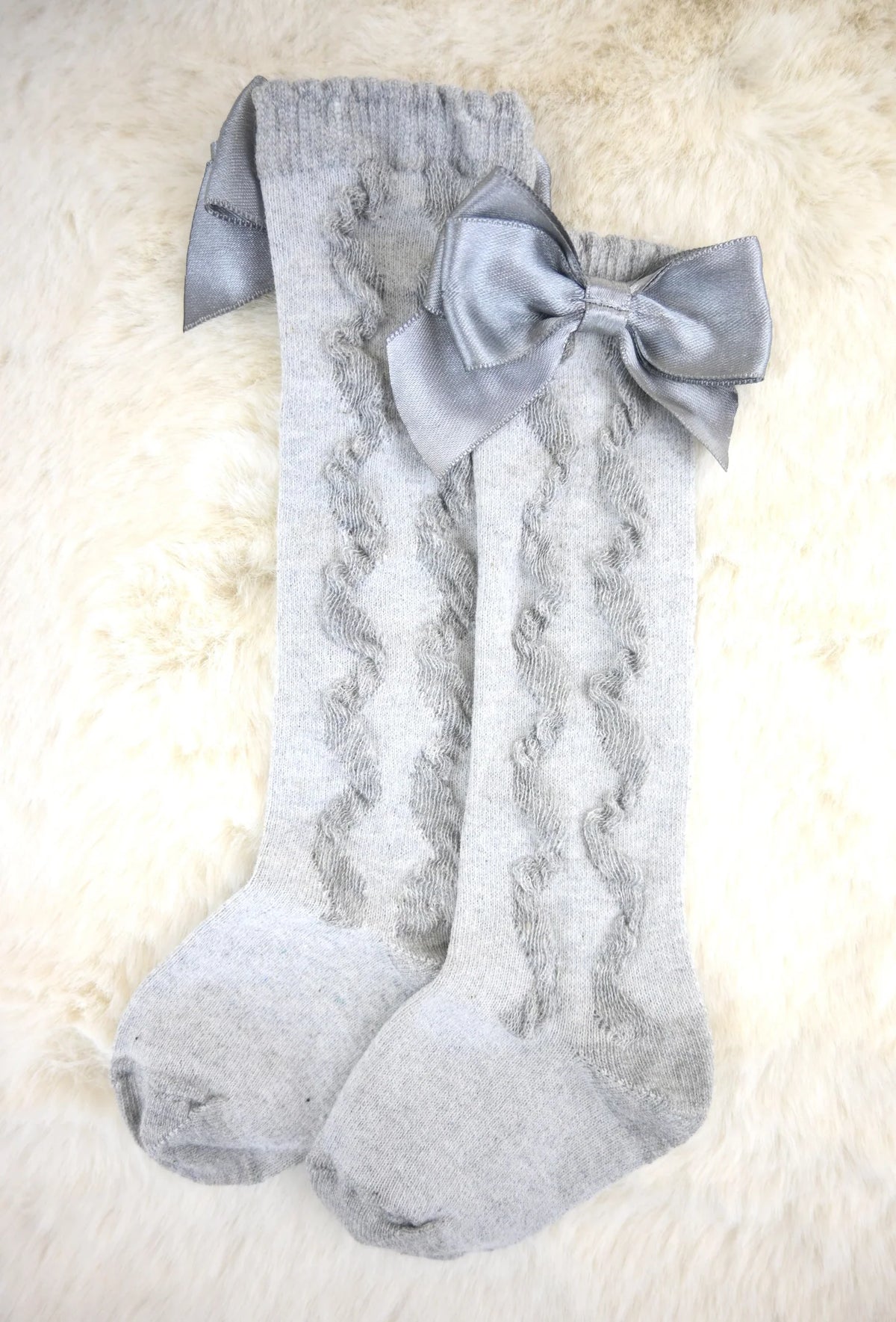 PEX Silver Grey Grazia Knee High Socks