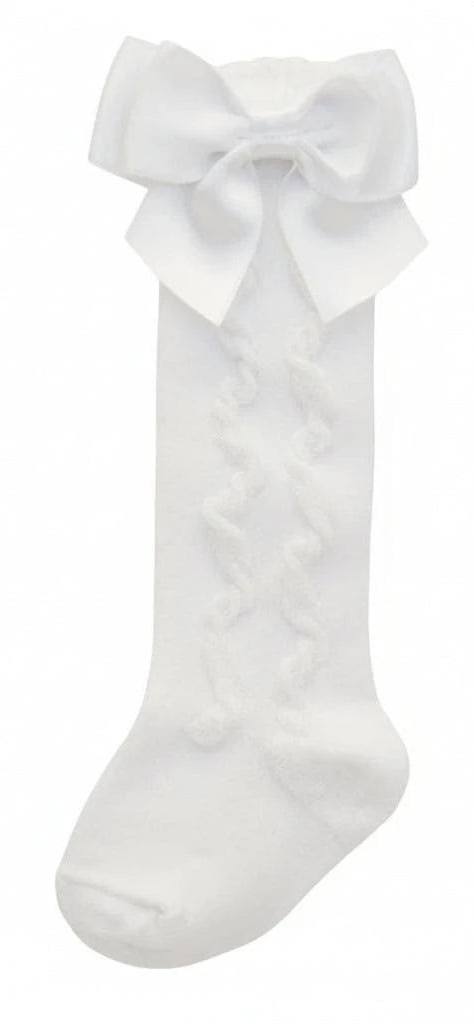PEX White Grazia Knee High Socks