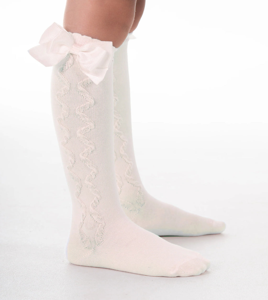 PEX Ivory Grazia Knee High Socks