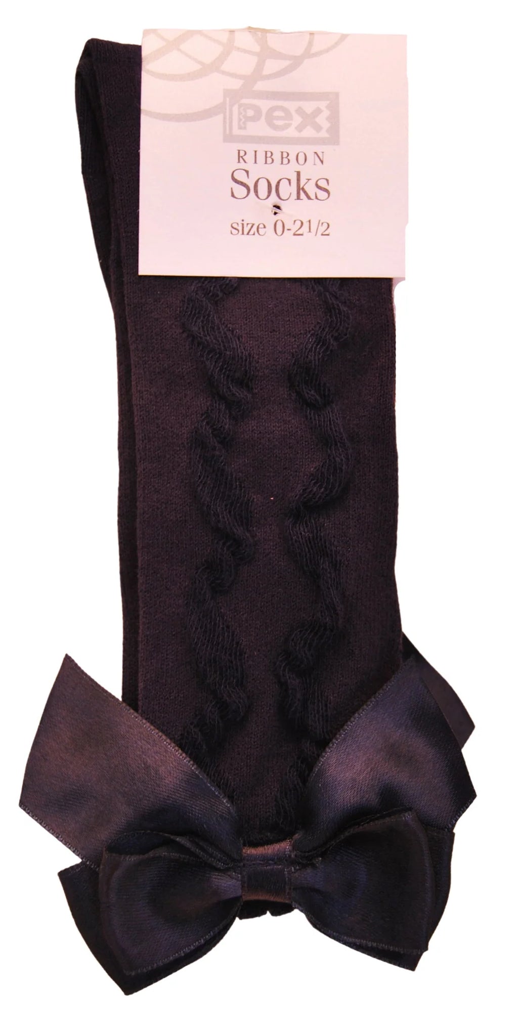 PEX Navy Grazia Knee High Socks
