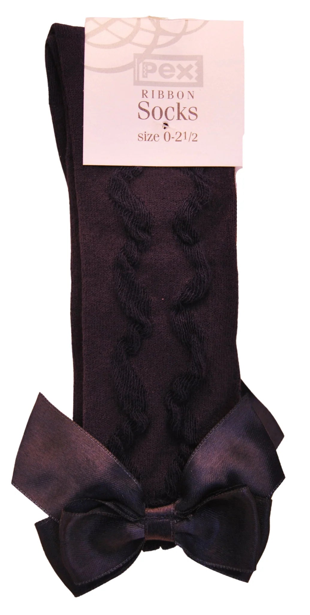 PEX Navy Grazia Knee High Socks