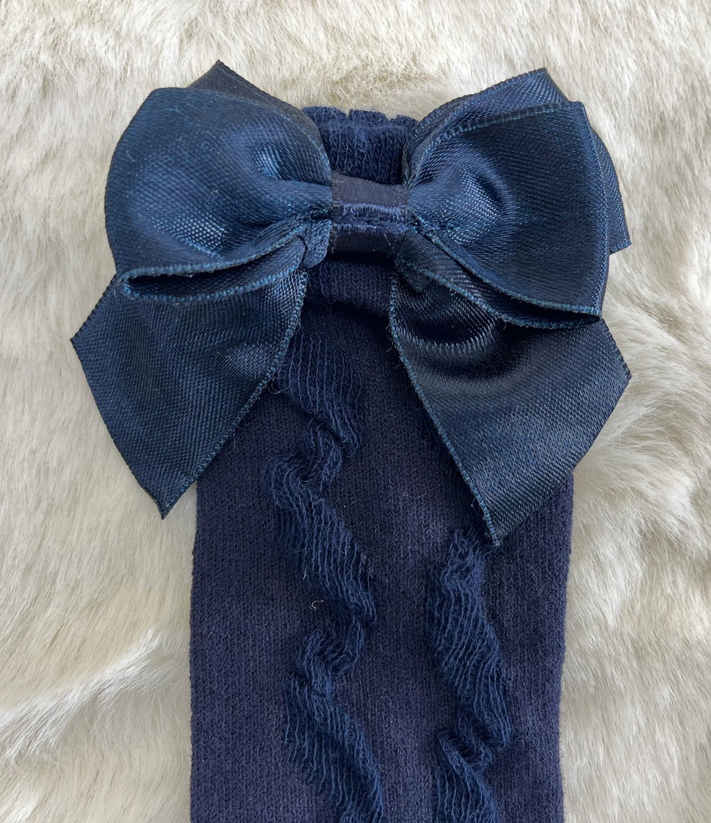 PEX Navy Grazia Knee High Socks