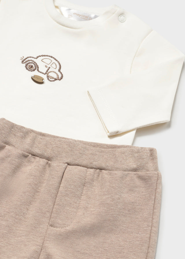 Mayoral 3 piece tracksuit - Heather mocha