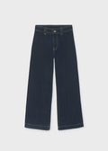 Mayoral Wide leg denim pants - Super dark