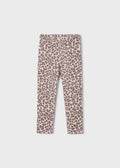 Mayoral Knit printed leggings - Chestnut