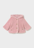 Mayoral Pompom knit cardigan - Heather baby rose
