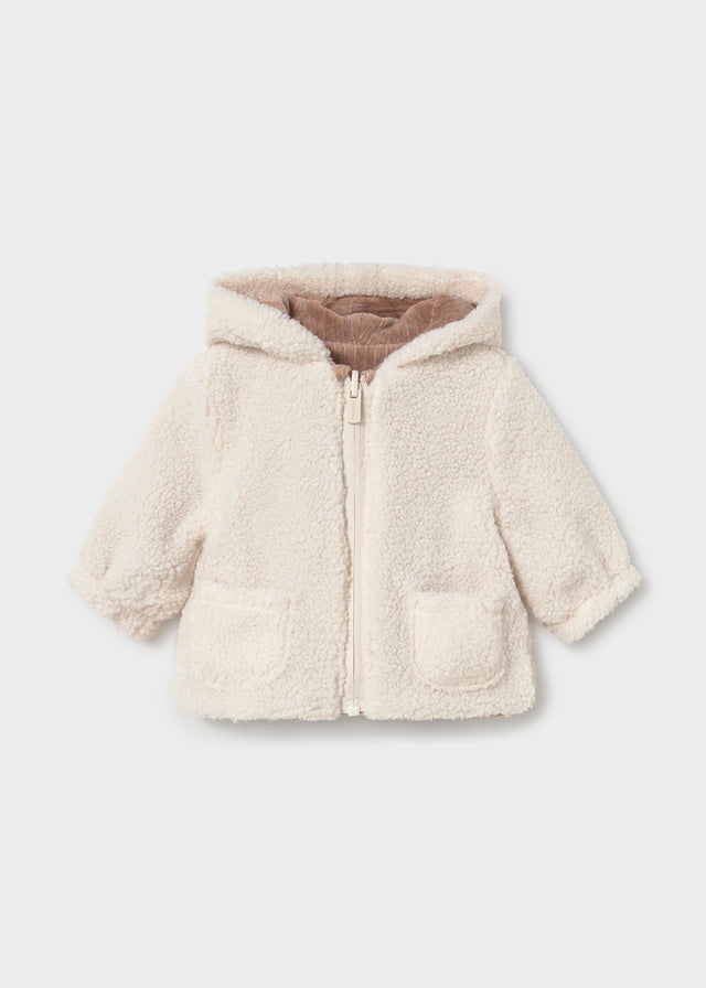 Mayoral Reversible coat - Heather truffle