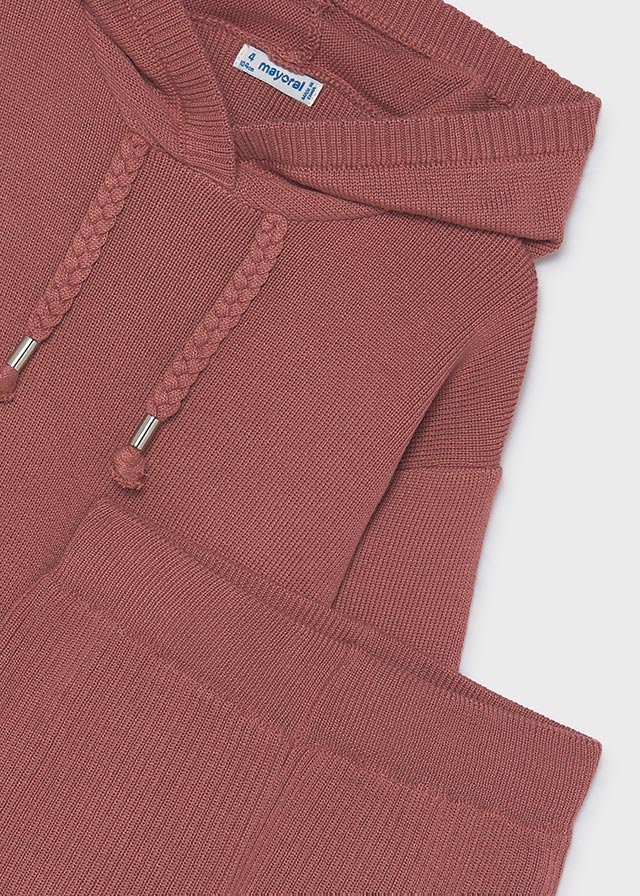 Mayoral Long knit trousers set - Pinkish