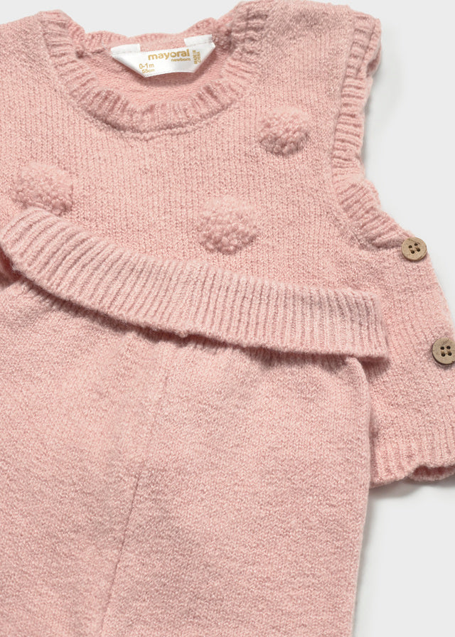 Mayoral Knit leggings set - Heather nude