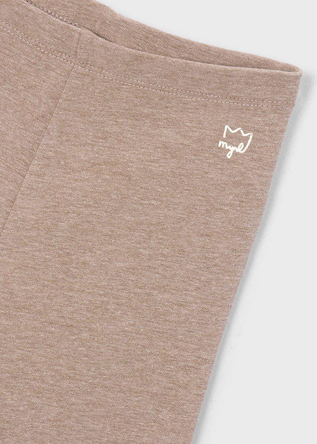 Mayoral Elastane basic leggings - Heather walnut