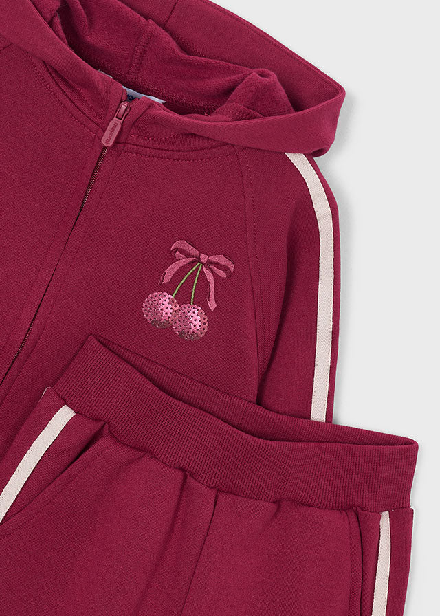 Mayoral Tracksuit with tie details - Cherry