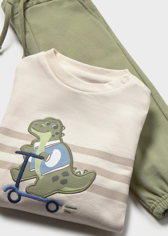 Mayoral 2 piece pullover tracksuit - Bayleaf