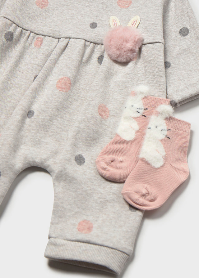 Mayoral Romper with socks - Vivid marsh
