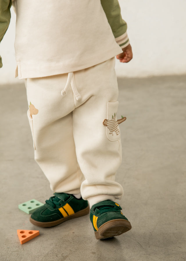 Mayoral Play terry pants - Light khaki