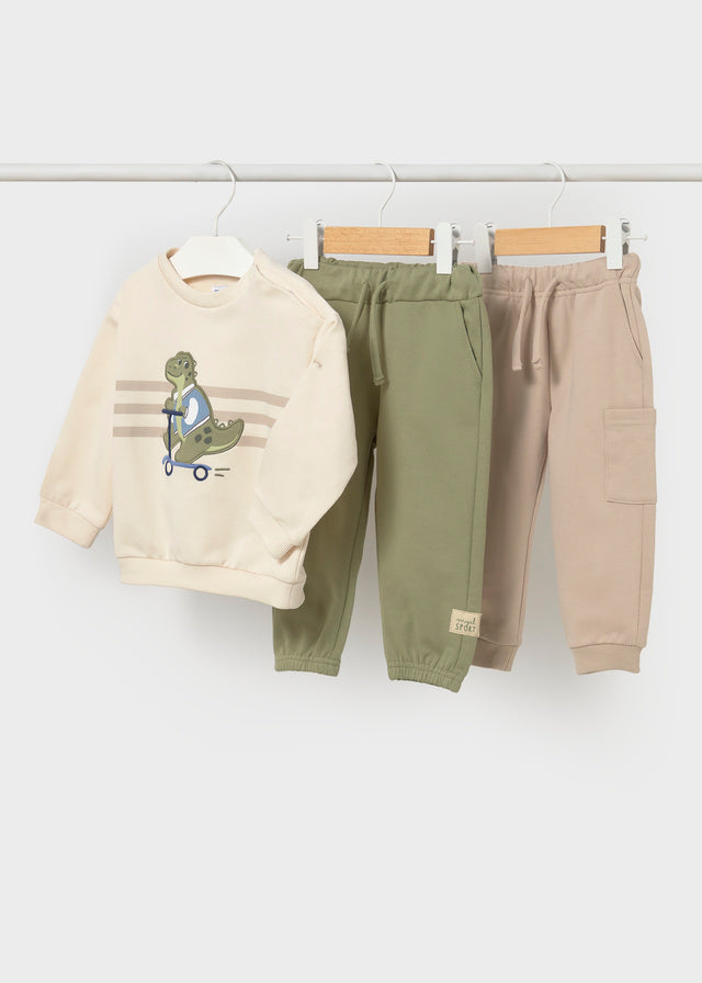 Mayoral 2 piece pullover tracksuit - Bayleaf