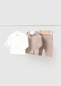 Mayoral Knit 3 piece set - Heather mocha