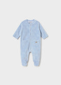 Mayoral Velour onesie - Sky