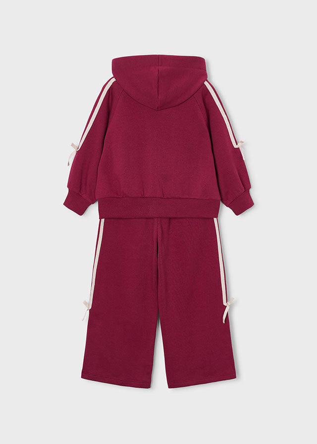 Mayoral Tracksuit with tie details - Cherry