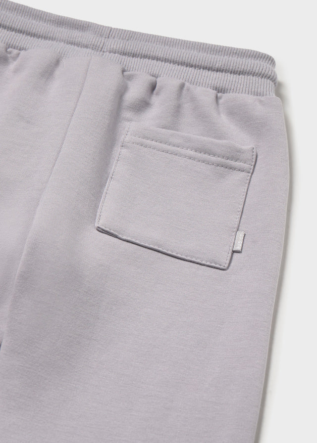 Mayoral Basic cuffed fleece trousers - Grey