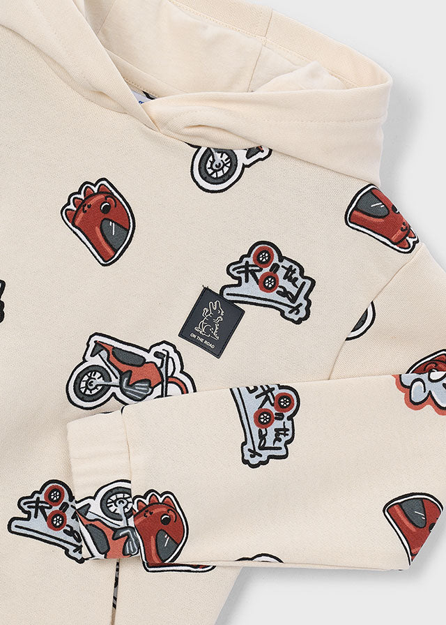 Mayoral Printed pullover - Light khaki