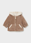 Mayoral Reversible coat - Heather truffle