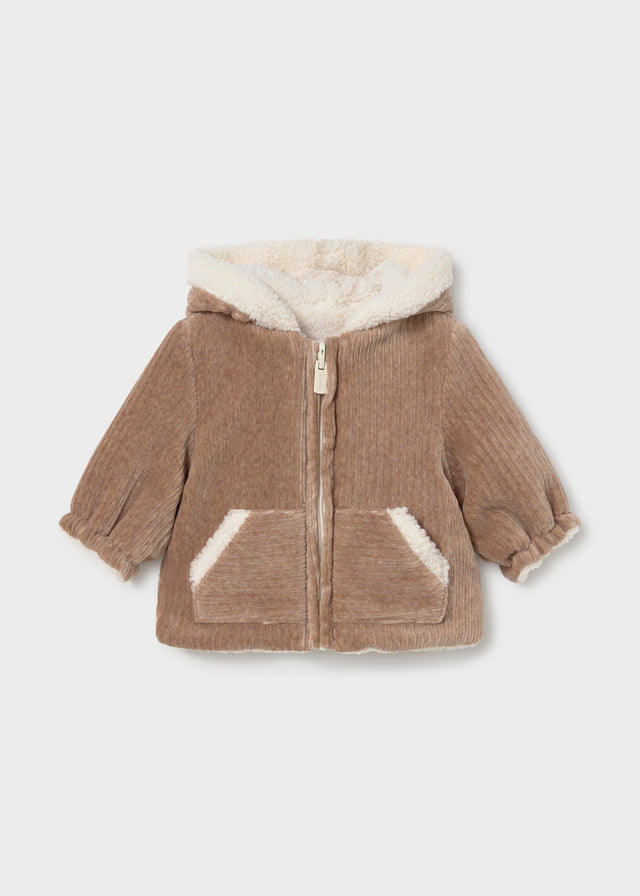 Mayoral Reversible coat - Heather truffle