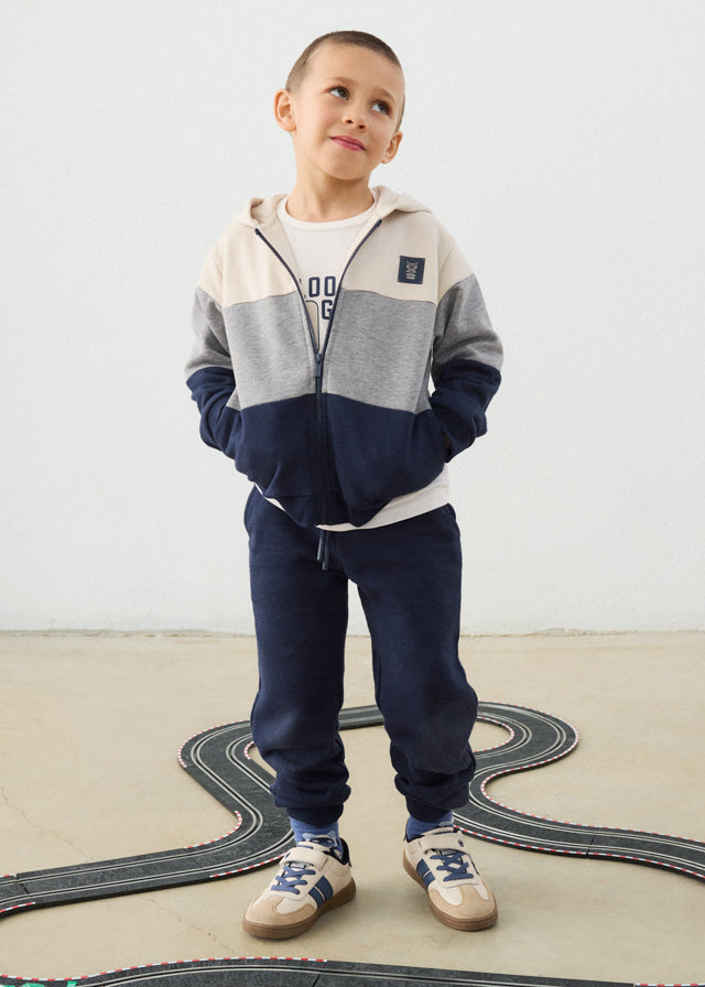 Mayoral Tracksuit with hoodie T-shirt - Blue