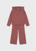Mayoral Long knit trousers set - Pinkish