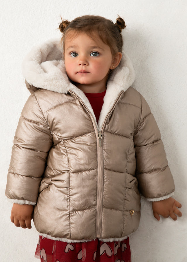Mayoral Reversible faux fur jacket - Bronze