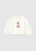 Mayoral Long sleeve graphic t-shirt - Natural
