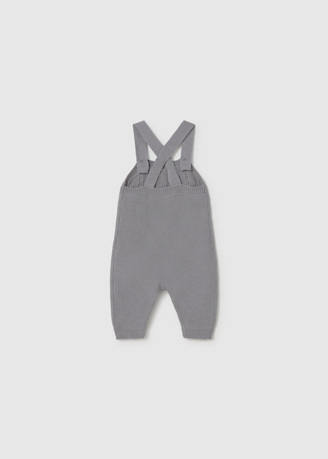 Mayoral Knit dungarees set - Ash