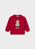 Mayoral Character intarsia sweater - Red