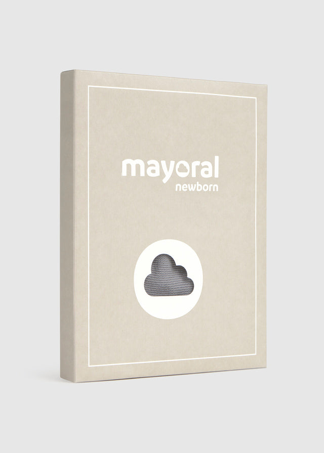 Mayoral Knit dungarees set - Ash