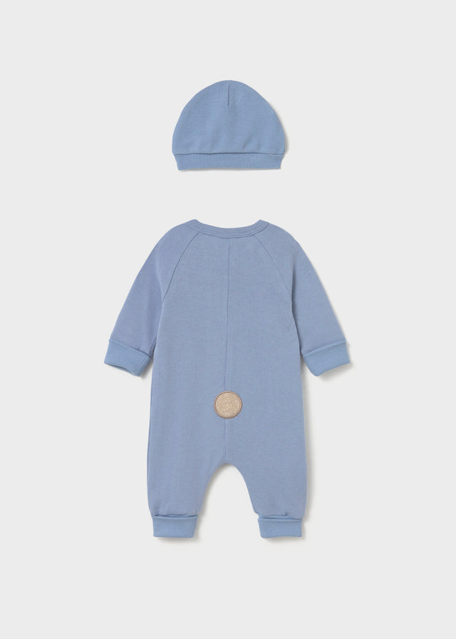 Mayoral Convertible foot romper and hat - Rain