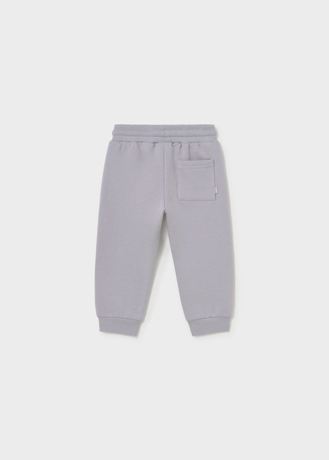 Mayoral Basic cuffed fleece trousers - Grey