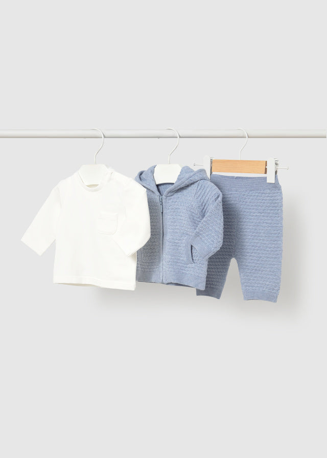 Mayoral Knit 3 piece set - Sky