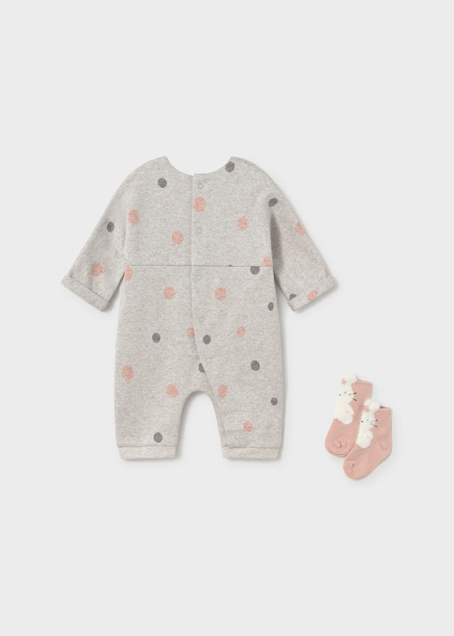 Mayoral Romper with socks - Vivid marsh