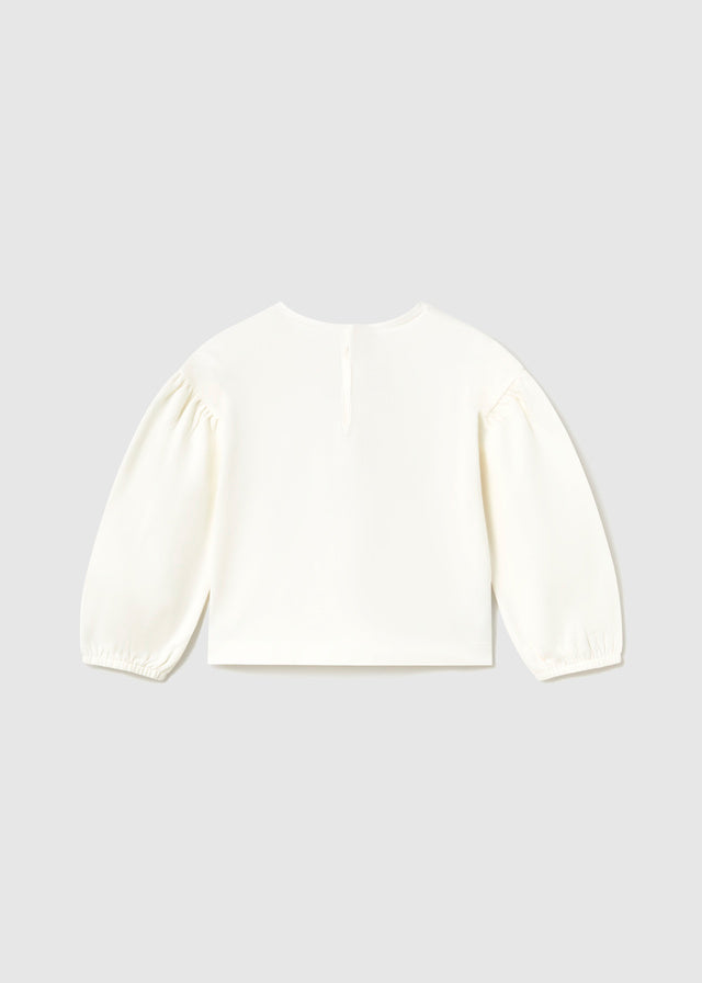 Mayoral Long sleeve graphic t-shirt - Natural