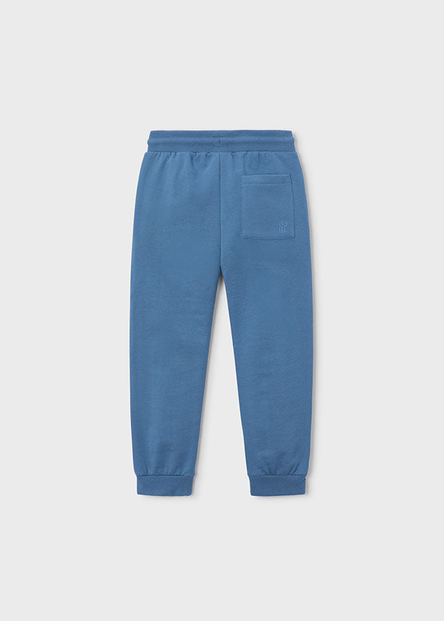 Mayoral Basic cuffed fleece trousers - Glacial