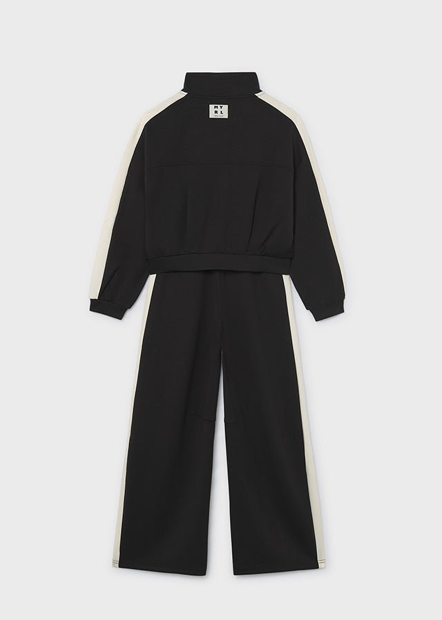 Mayoral Tracksuit with interlock bands - Black