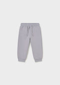 Mayoral Basic cuffed fleece trousers - Grey