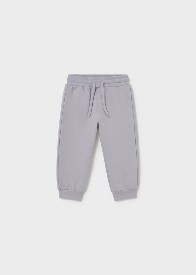 Mayoral Basic cuffed fleece trousers - Grey