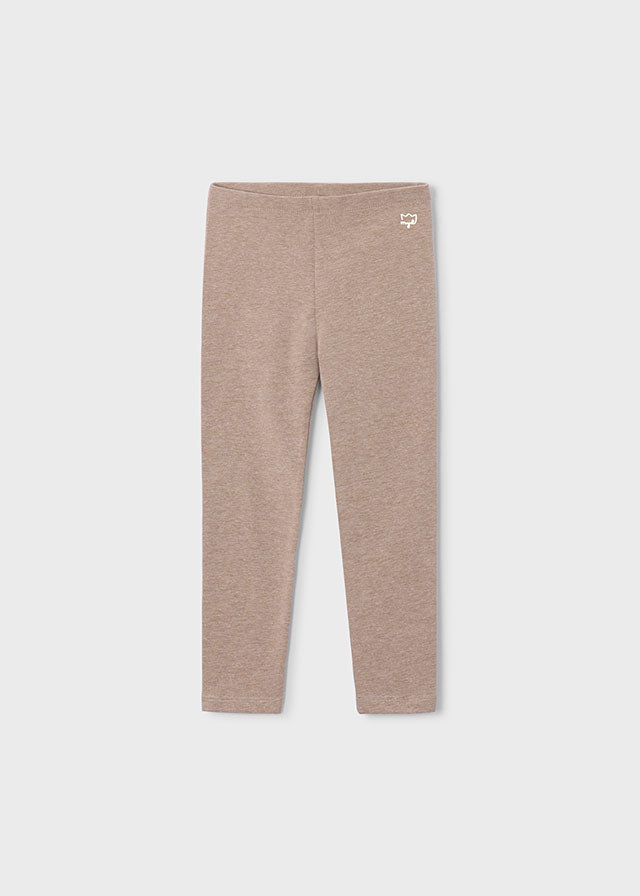 Mayoral Elastane basic leggings - Heather walnut