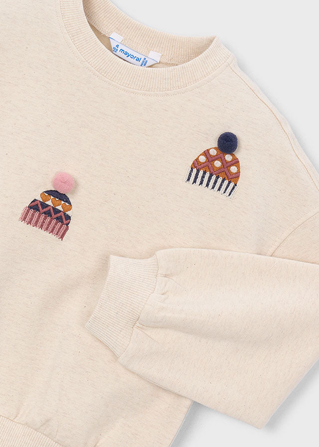 Mayoral Embroidered pullover - Seed