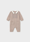 Mayoral Tricot romper - Heather mocha