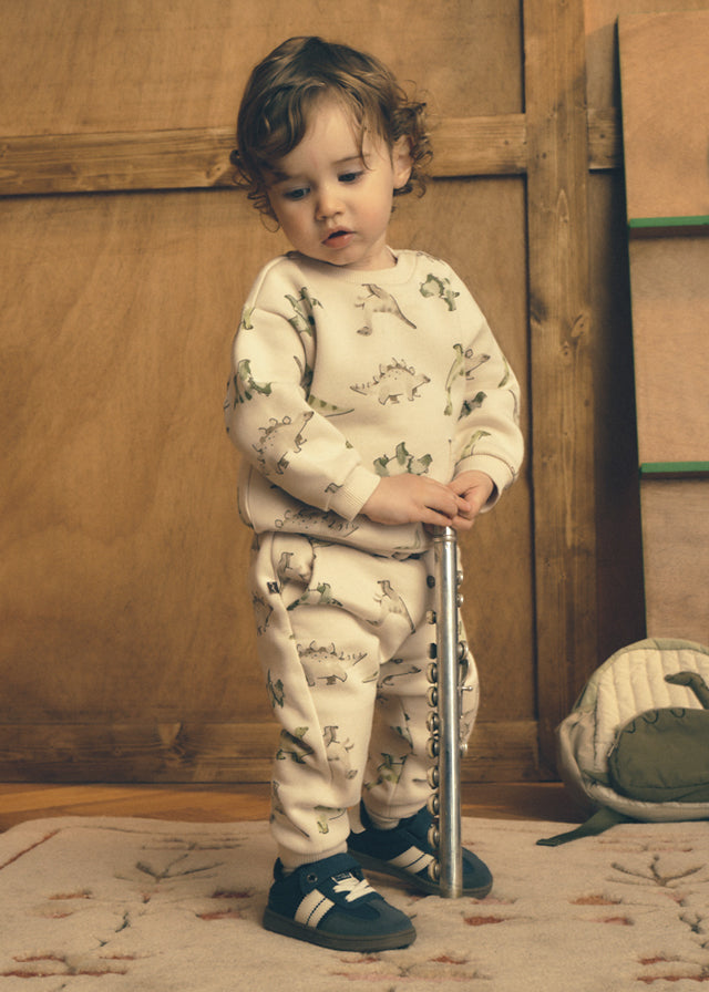 Mayoral Patterned pants - Light Taupe