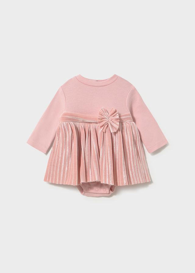 Mayoral Matched romper - Baby rose