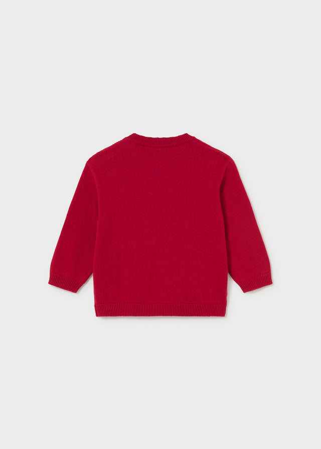 Mayoral Character intarsia sweater - Red