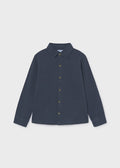 Mayoral Long sleeve pique knit shirt - Shadow