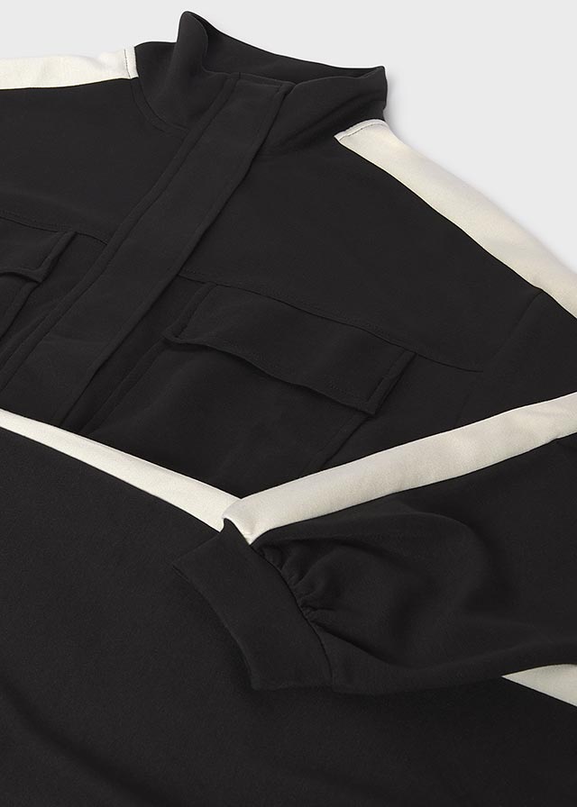 Mayoral Tracksuit with interlock bands - Black